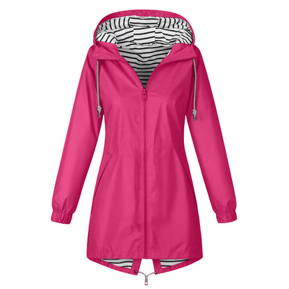 🌧️ £27.99 TODAY! 💥 Women's Outdoor Waterproof Hooded Jacket 🧥