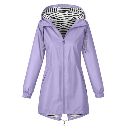 🌧️ £27.99 TODAY! 💥 Women's Outdoor Waterproof Hooded Jacket 🧥