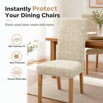 ⏳Limited-time 50% off⏰Universal Stretch Plaid Chair Cover – Protective, Easy Fit 🪑🧺