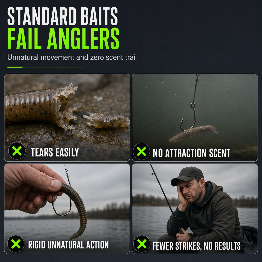 🎣 Buy 2 Get 1 FREE | Scented Earthworm Fishing Baits