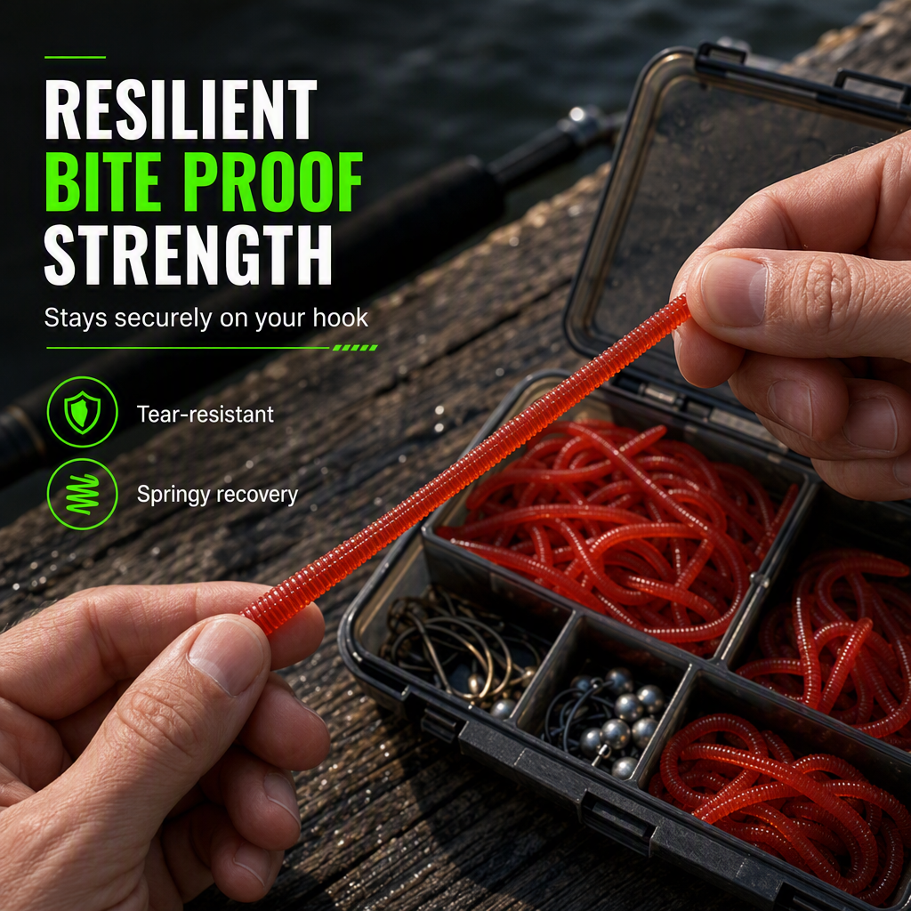 🎣 Buy 2 Get 1 FREE | Scented Earthworm Fishing Baits