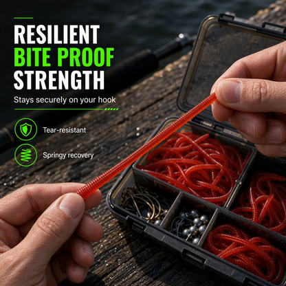🎣 Buy 2 Get 1 FREE | Scented Earthworm Fishing Baits