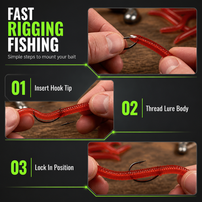 🎣 Buy 2 Get 1 FREE | Scented Earthworm Fishing Baits