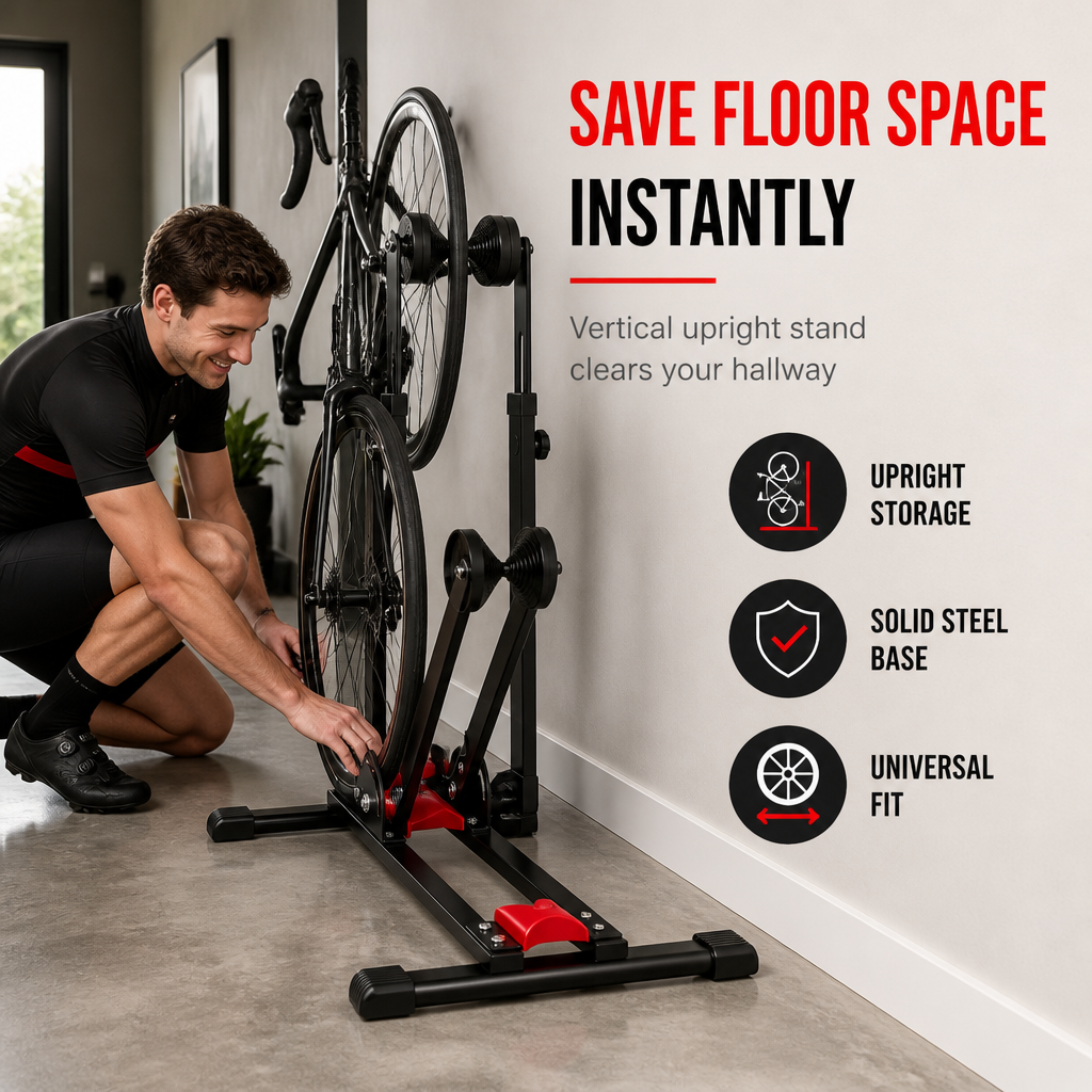🚲 Save 50% Today! Foldable U-Shaped Bicycle Display & Parking Stand ✨