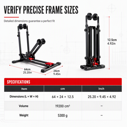 🚲 Save 50% Today! Foldable U-Shaped Bicycle Display & Parking Stand ✨