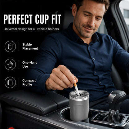 🚗 Save 50% Today! Rotating Car Ashtray With Ceramic Inner Liner ✨