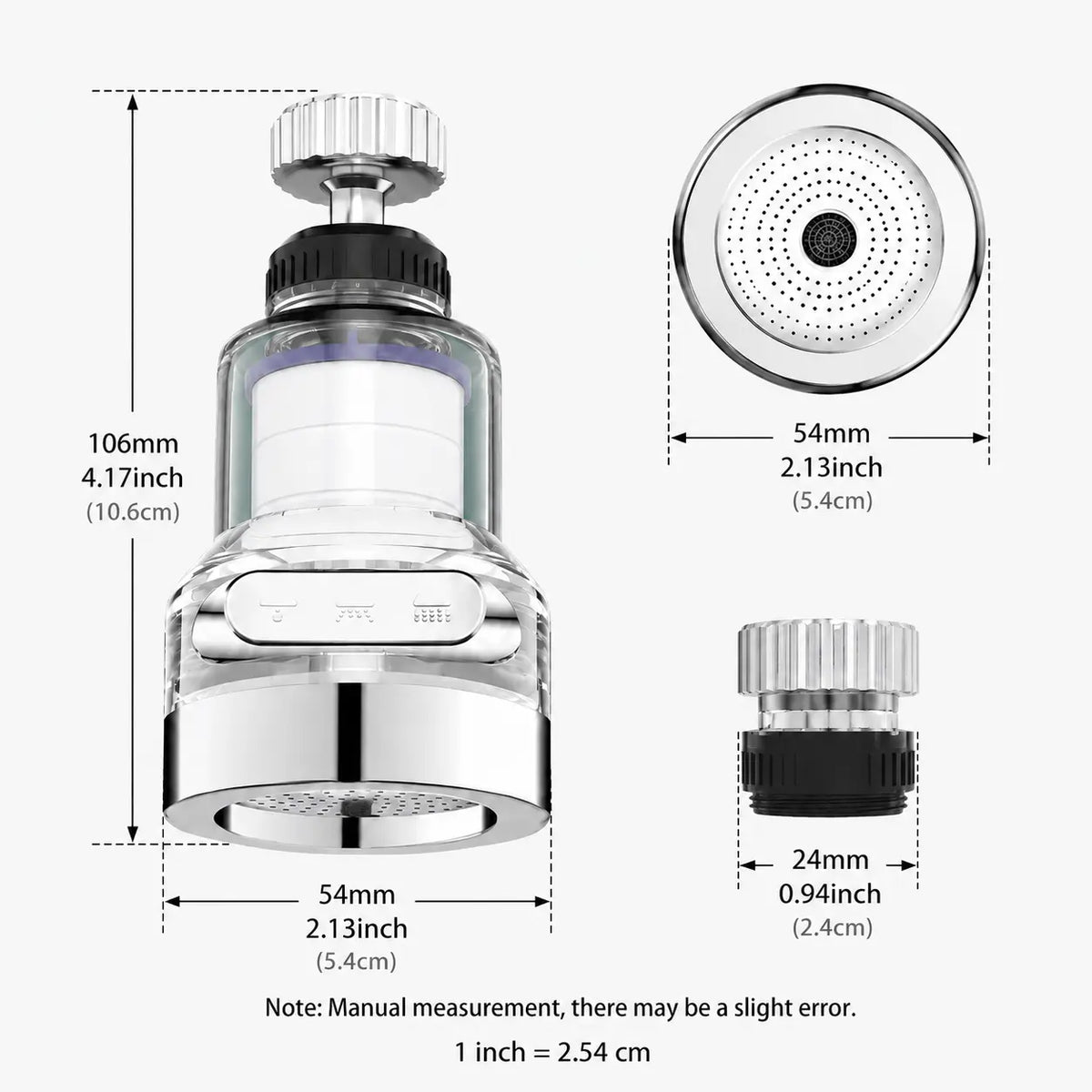 🚰 Save 50% Today! 3-Gear Splash-Proof Faucet Filter With Universal Joint