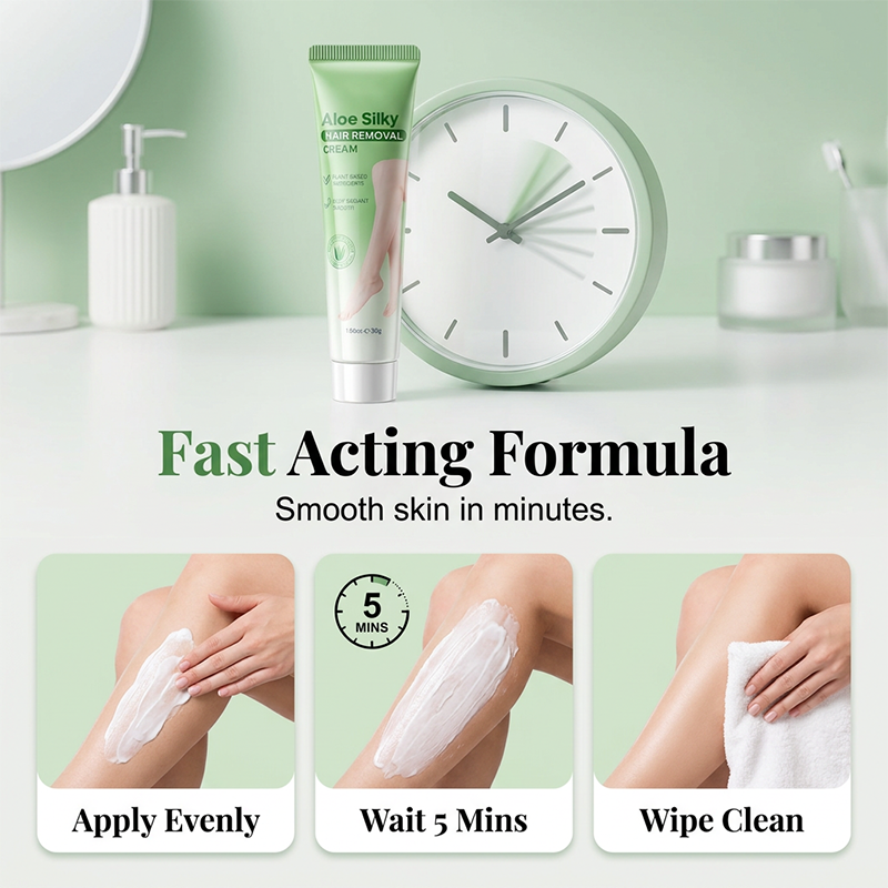 50% Off Today: Gentle Aloe Vera Hair Removal Cream 🌿✨