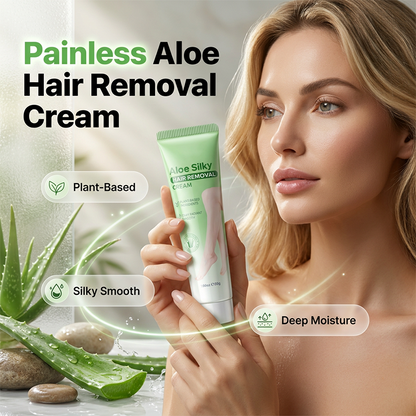 50% Off Today: Gentle Aloe Vera Hair Removal Cream 🌿✨