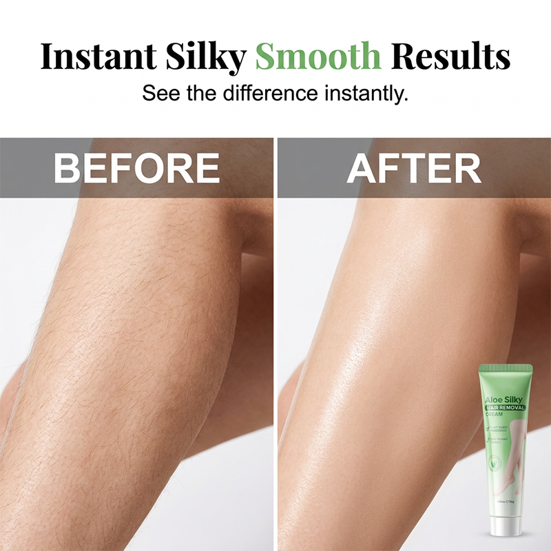 50% Off Today: Gentle Aloe Vera Hair Removal Cream 🌿✨