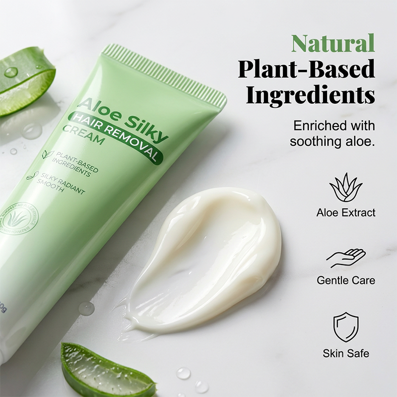 50% Off Today: Gentle Aloe Vera Hair Removal Cream 🌿✨