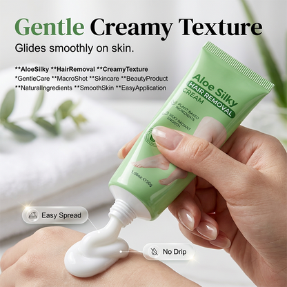 50% Off Today: Gentle Aloe Vera Hair Removal Cream 🌿✨