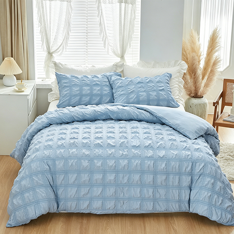 🏆LAST DAY SALE 50% OFF🔥3-Piece Pintuck Textured Duvet Cover Set