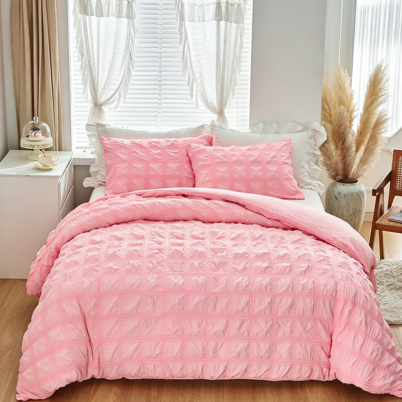 🏆LAST DAY SALE 50% OFF🔥3-Piece Pintuck Textured Duvet Cover Set