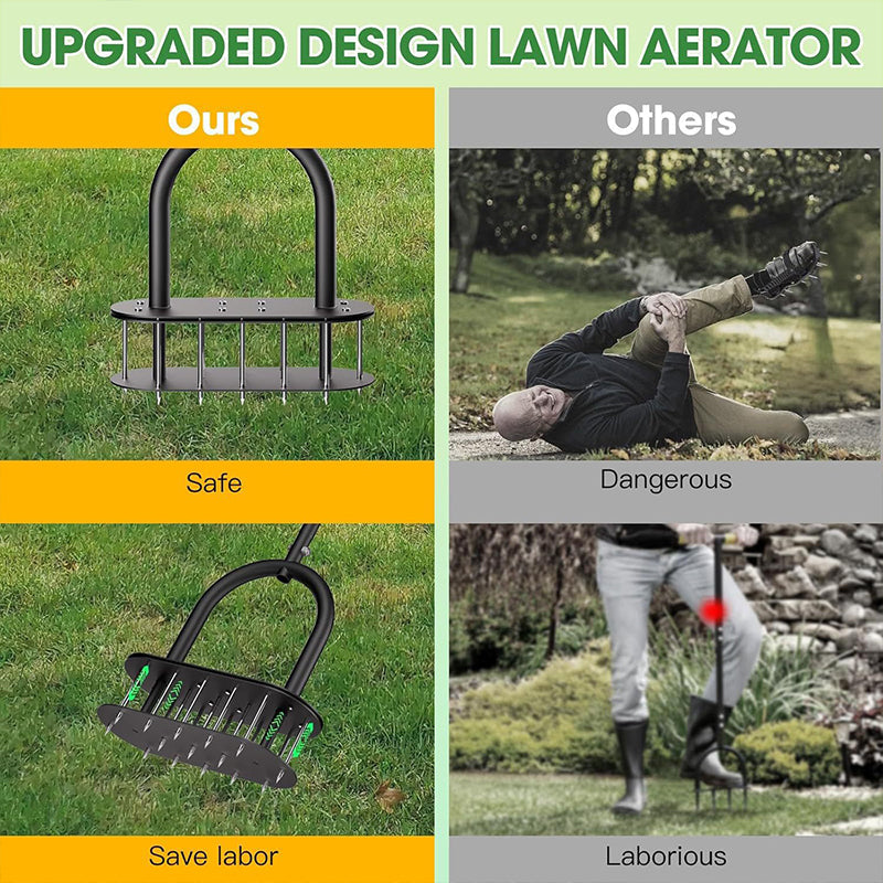 ✨ 50% OFF! Heavy-Duty Manual Lawn Coring Aerator 🌿🌱