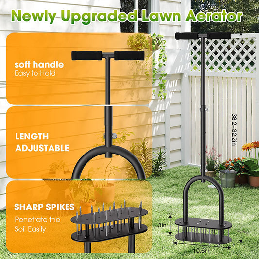 ✨ 50% OFF! Heavy-Duty Manual Lawn Coring Aerator 🌿🌱