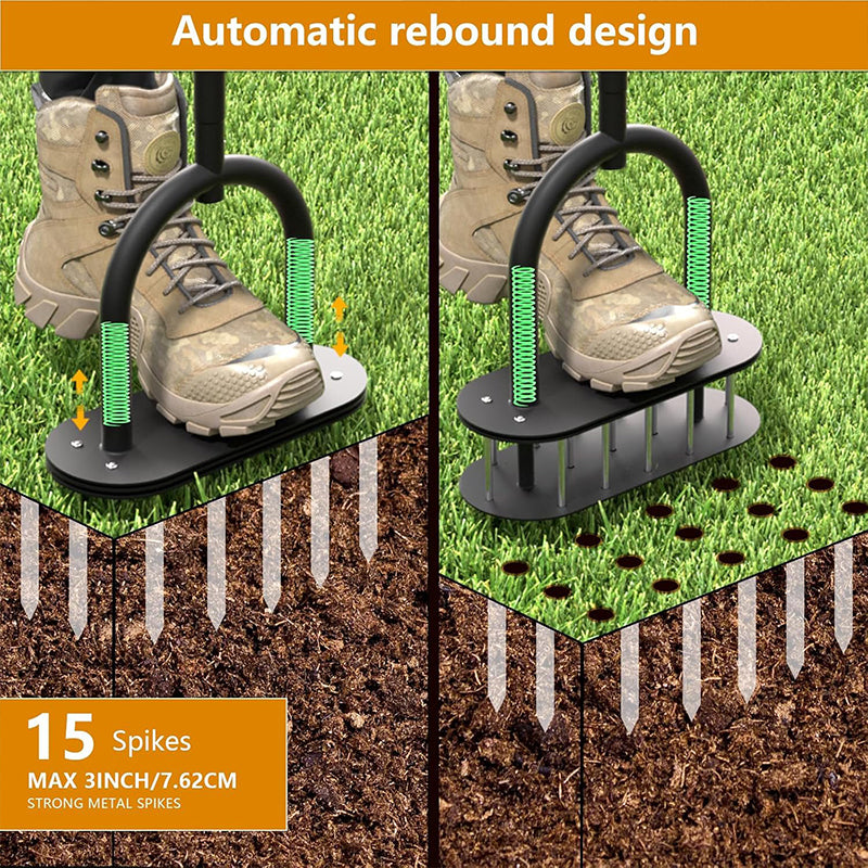 ✨ 50% OFF! Heavy-Duty Manual Lawn Coring Aerator 🌿🌱