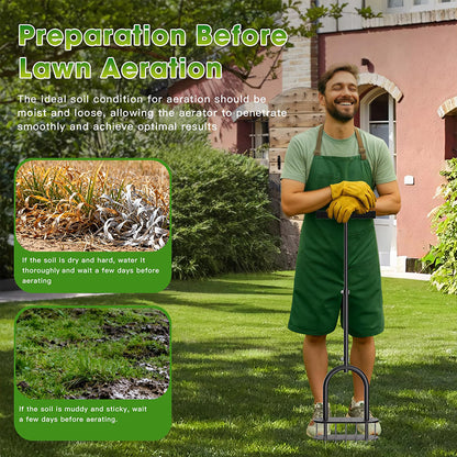 ✨ 50% OFF! Heavy-Duty Manual Lawn Coring Aerator 🌿🌱