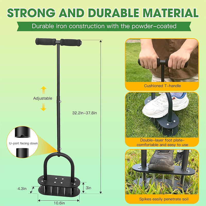 ✨ 50% OFF! Heavy-Duty Manual Lawn Coring Aerator 🌿🌱