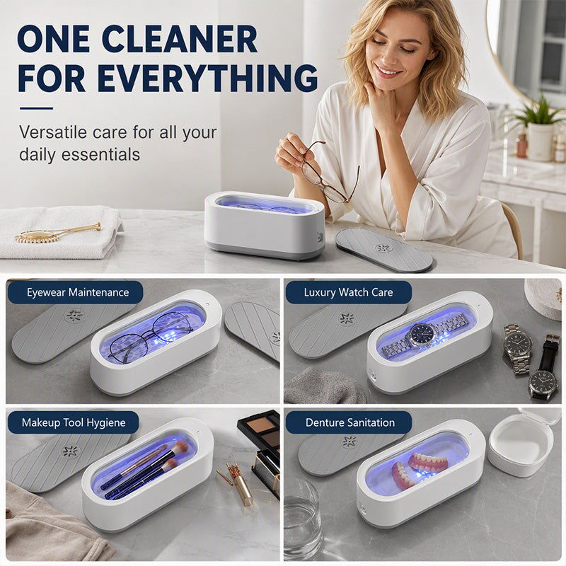 ✨ 50% OFF! Multifunctional Ultrasonic Cleaner – Deep Jewelry & Glasses Cleaning