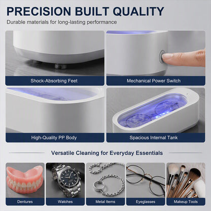 ✨ 50% OFF! Multifunctional Ultrasonic Cleaner – Deep Jewelry & Glasses Cleaning