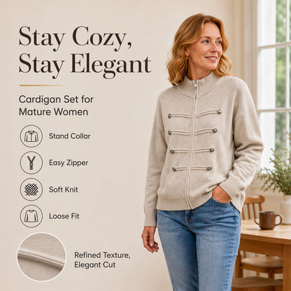 ✨50% Off Today! Women's Casual Double Zipper Sweater Jacket