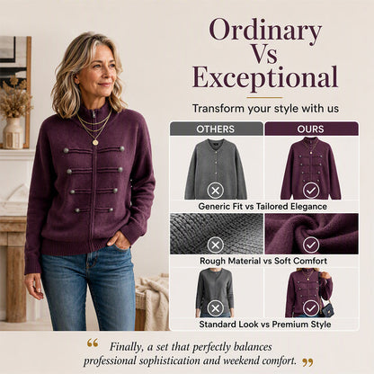 ✨50% Off Today! Women's Casual Double Zipper Sweater Jacket