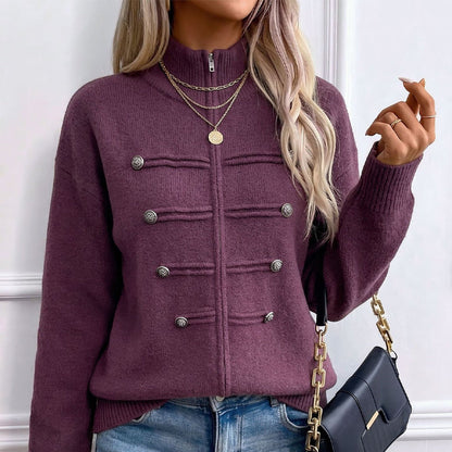 ✨50% Off Today! Women's Casual Double Zipper Sweater Jacket