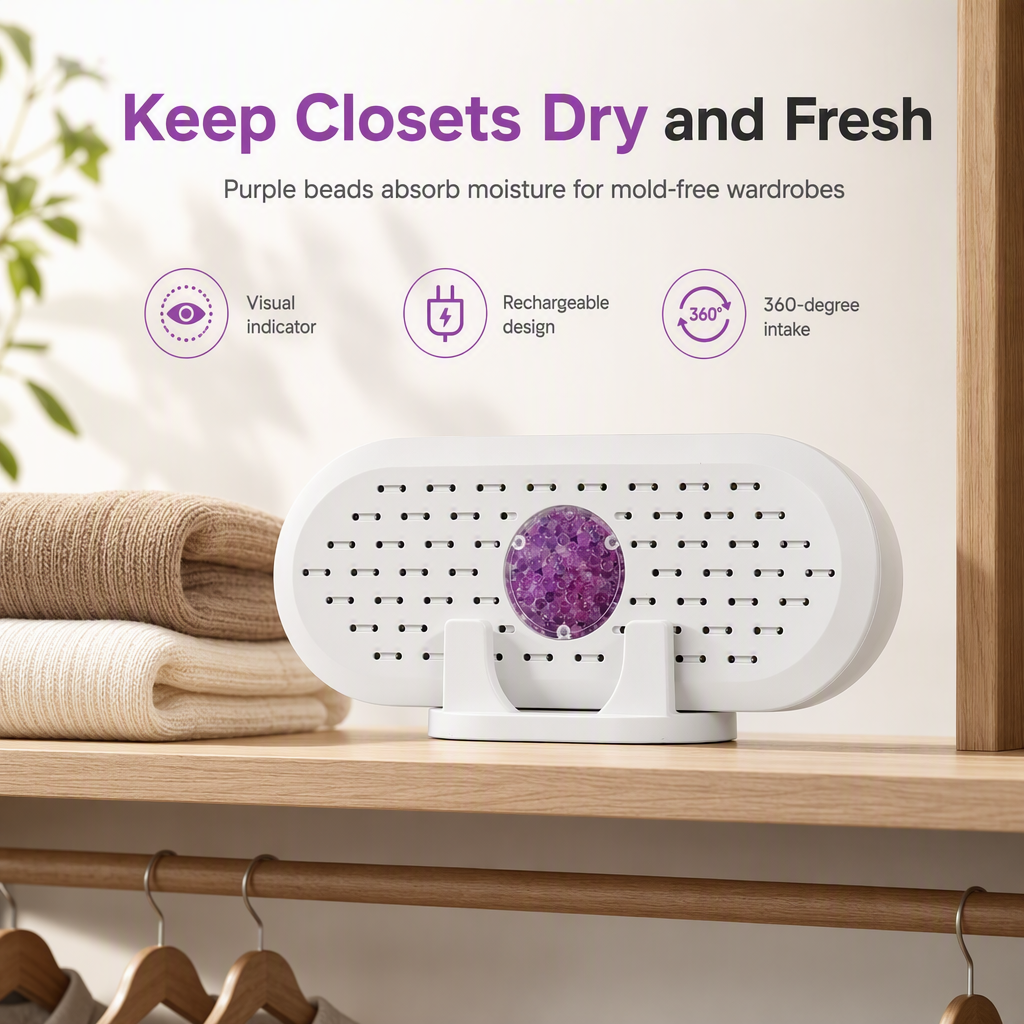 💧 Buy 2 Get 1 FREE | Mini Reusable Household Dehumidifier