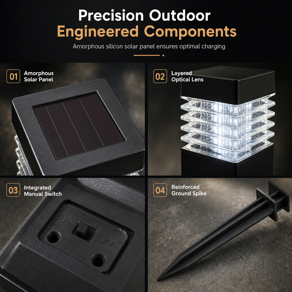 🌸 Buy 3 Get 1 FREE | Solar Outdoor Pathway Lights