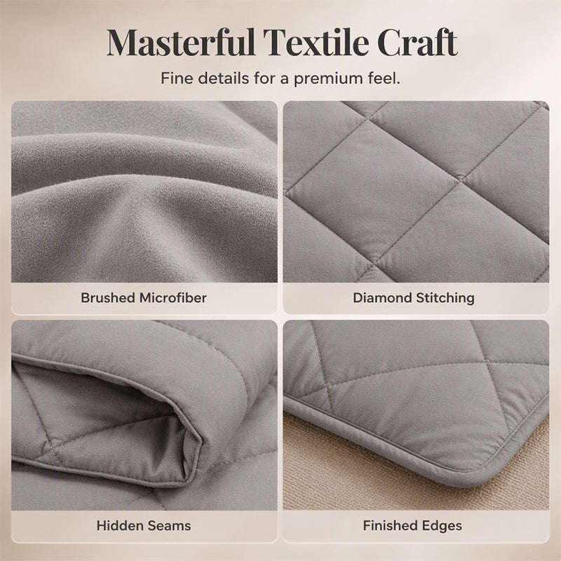 50% OFF 🛏️ Ultra Soft 3-Piece Quilted Comforter Set with Shams