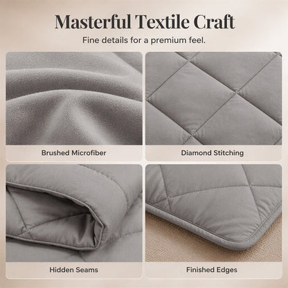 50% OFF 🛏️ Ultra Soft 3-Piece Quilted Comforter Set with Shams