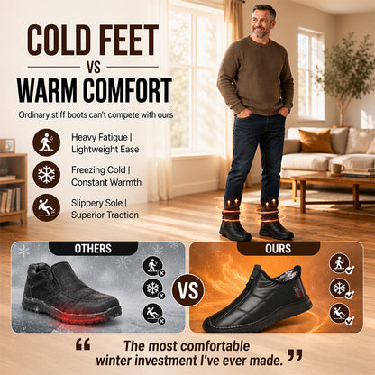50% OFF 👟 Men's Plush-Lined Non-Slip Walking Shoes