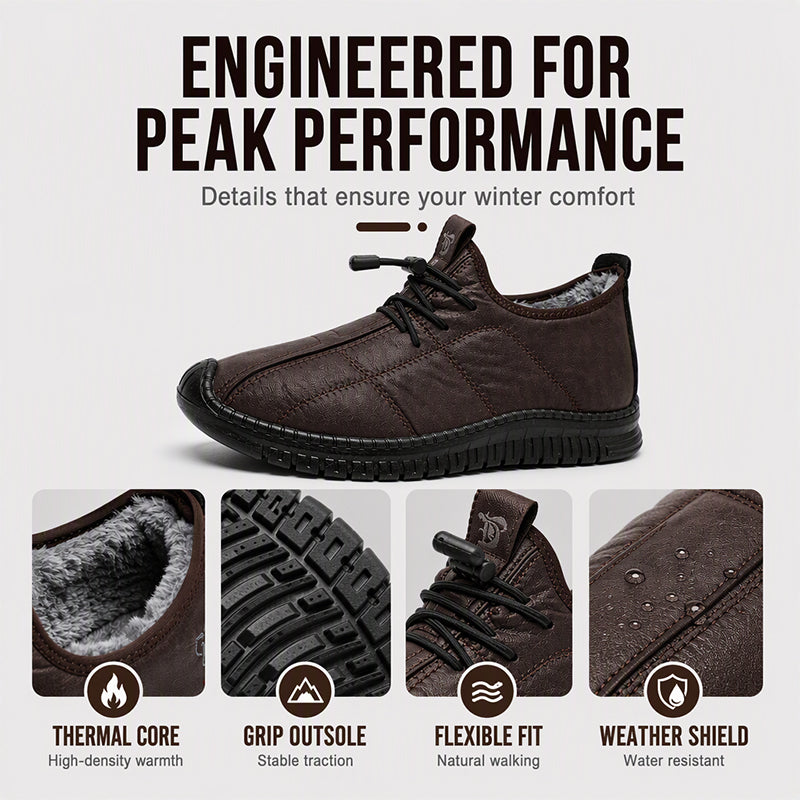 50% OFF 👟 Men's Plush-Lined Non-Slip Walking Shoes