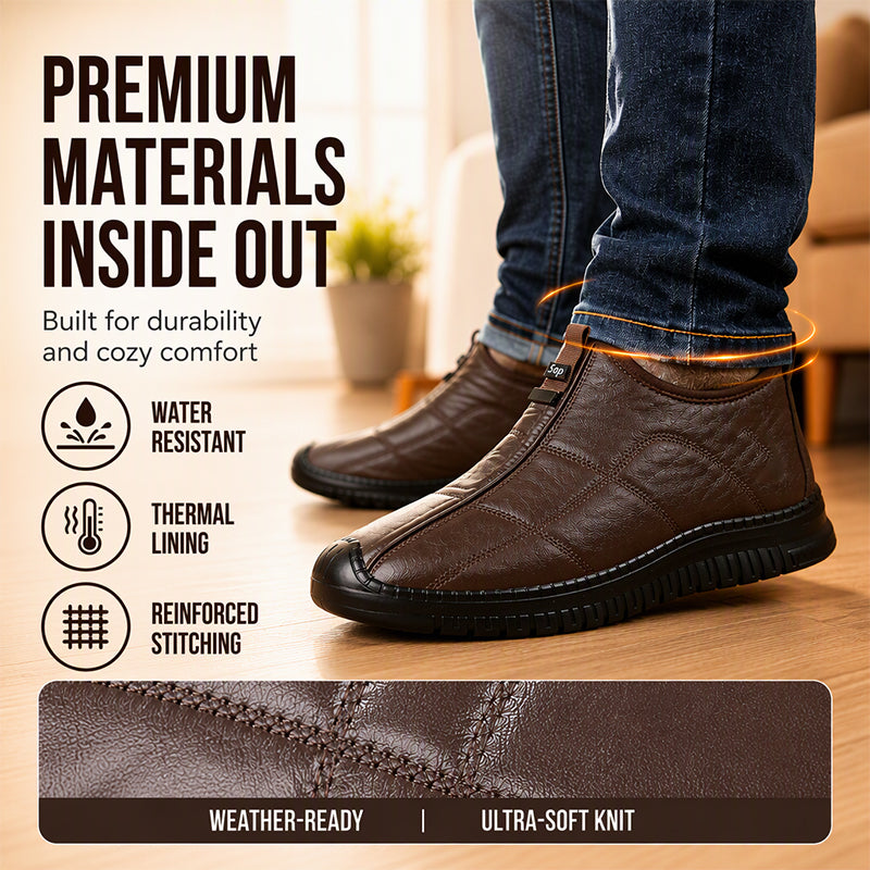 50% OFF 👟 Men's Plush-Lined Non-Slip Walking Shoes