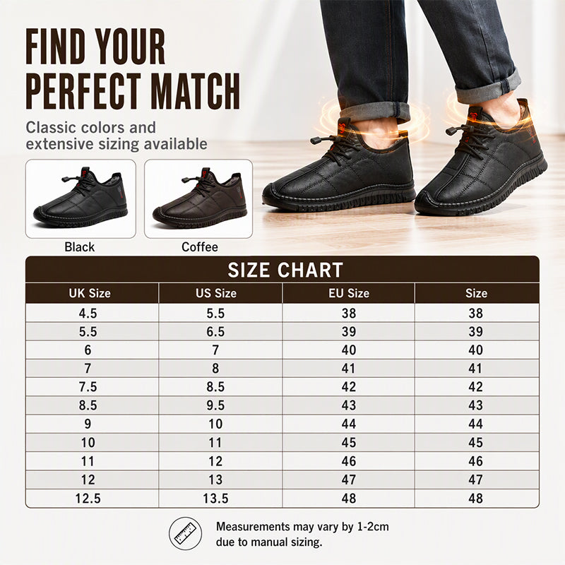 50% OFF 👟 Men's Plush-Lined Non-Slip Walking Shoes