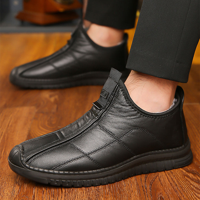 50% OFF 👟 Men's Plush-Lined Non-Slip Walking Shoes