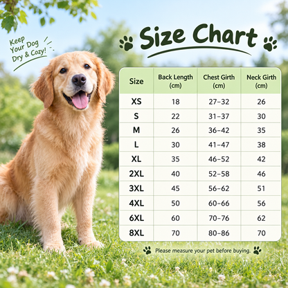50% OFF 🐶 All-Weather Transparent Waterproof Dog Raincoat (All Sizes) ✨