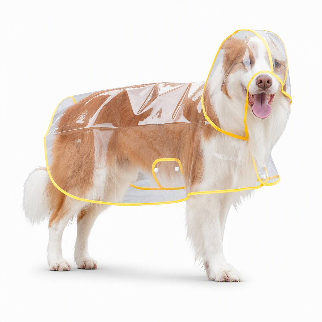 50% OFF 🐶 All-Weather Transparent Waterproof Dog Raincoat (All Sizes) ✨