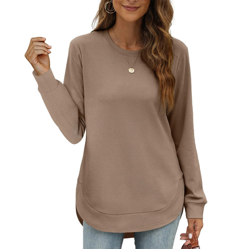 BLACK FRIDAY EARLY ACCESS 🖤 50% OFF | Women’s High-Low Hem Long-Sleeve Layering Top ✨