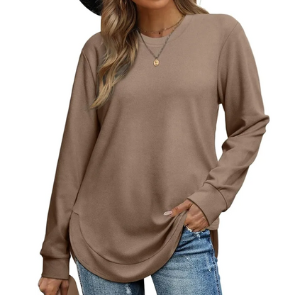 BLACK FRIDAY EARLY ACCESS 🖤 50% OFF | Women’s High-Low Hem Long-Sleeve Layering Top ✨