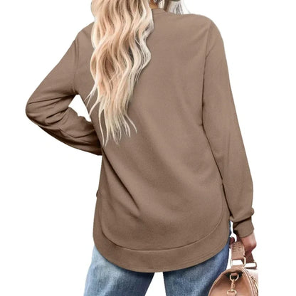 BLACK FRIDAY EARLY ACCESS 🖤 50% OFF | Women’s High-Low Hem Long-Sleeve Layering Top ✨