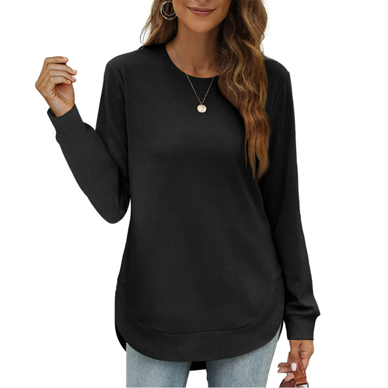 BLACK FRIDAY EARLY ACCESS 🖤 50% OFF | Women’s High-Low Hem Long-Sleeve Layering Top ✨