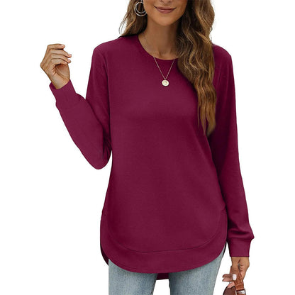 BLACK FRIDAY EARLY ACCESS 🖤 50% OFF | Women’s High-Low Hem Long-Sleeve Layering Top ✨