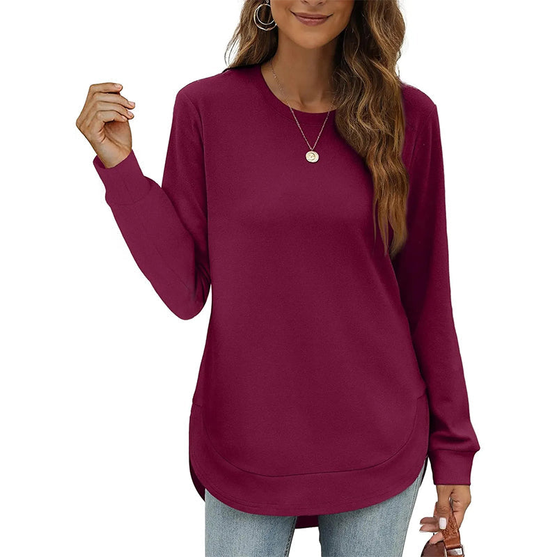 BLACK FRIDAY EARLY ACCESS 🖤 50% OFF | Women’s High-Low Hem Long-Sleeve Layering Top ✨